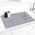 Silicone Mat for Kitchen Counter, 27.5" x 16.5" x 0.08", Dark Gray | Heat Resistant, Nonslip, Multipurpose Countertop Protector, Shipped Rolled Up