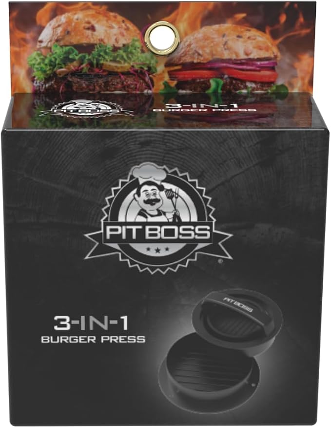 Pit Boss 3-In-1 Burger Press, Black