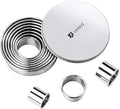 12 Pcs 304 Stainless Steel Biscuit Cutter Set - Round Cookie Cutters for Baking (1/2/3/4/5'') with Storage Box, Dough Pastry Cake Circle Cutting Ring Molds, Non-Rust, Dishwasher Safe & 1.5‘’ High