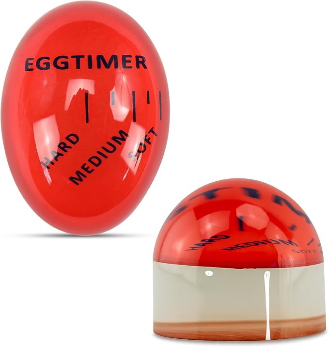 Iconikal Egg Timer 2-Pack BPA Free Color Changing Soft Hard