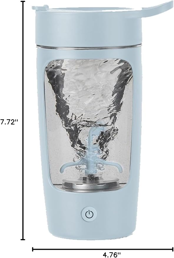 Electric Shaker Bottle 22oz Rechargeable Self Stirring Cup BPA Free Tritan | Portable, leak-proof, easy clean, powerful motor. For protein, coffee, milk, gym, kitchen, office, school, travel