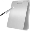 Katori Titanium Cutting Board, New 100% Pure Titanium Cutting Boards for Kitchen, Double Sided Food Metal Chopping Board, Non Toxic Dishwasher Safe Durable Metal Cut for Meat Fruit Vegetable (M+XL)