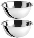 OCS Parts 2-Pack 8 Quart Mixing Bowls |13.25-Inch Stainless Steel Bowls | Professional Grade Flat Base Mixing Bowls for Home and Commercial Kitchens
