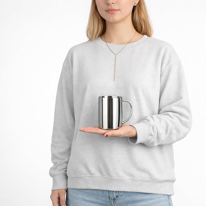IMEEA Coffee Mug 13.5oz Double Wall Stainless Steel Cups, Set of 2
