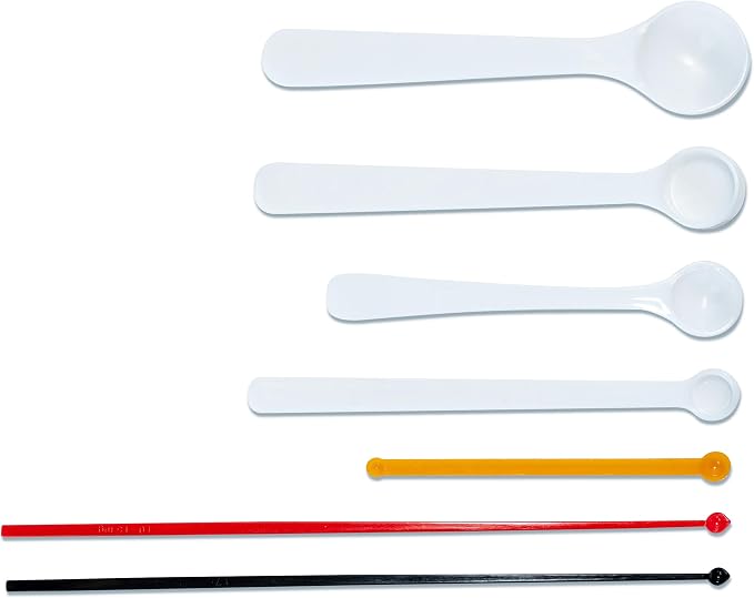 Dosing spoon | milligram measuring spoons set of 7 | exact dosing from 6 mg to 1g | mg measuring spoons for powder