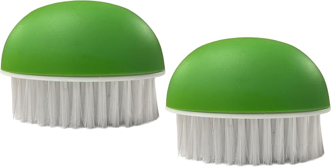 Set of 2 Black Duck Brand Vegetable Brushes! Tough Scrubber - Green - A Quality Everyday Essential!