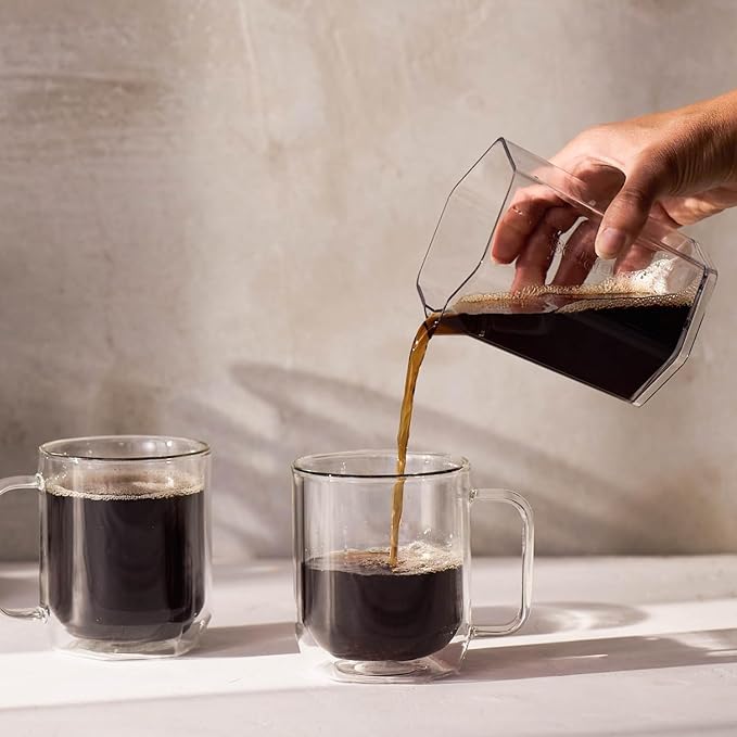 AeroPress Clear XL Coffee Press, French Press, Pour-Over & Espresso Style | All-in-One Large Manual Brewer, 2 Min Brew for Less Bitterness, More Flavor, Portable Coffee Maker, Travel & Camping