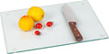 Murrey Home Glass Cutting Board for Kitchen Counter, Tempered Glass Chopping Boards Dishwasher Safe, Small Clear Countertop Tray, Scratch Resistant, Heat Resistant, Non Toxic, Clear, 12"x8"