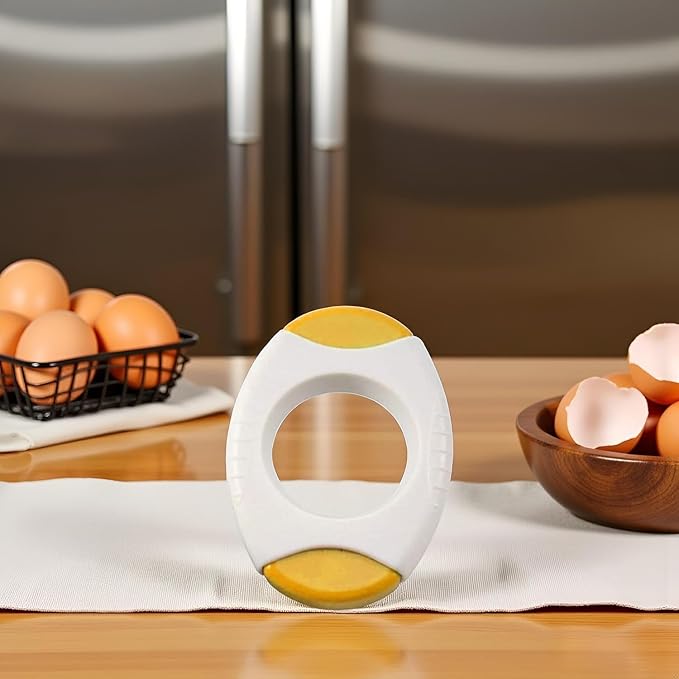 Yellow Egg Cracker Tool, Shell Opener Topper Cutter Separator for Quickly Cutting Off Tops of Eggs, Kitchen Gadgets Scissors
