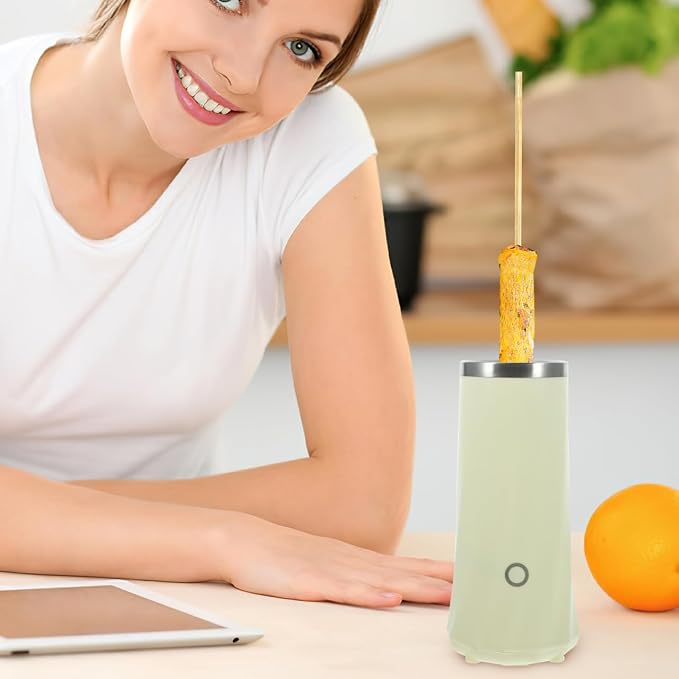 SOLUSTRE Automatic Electric Vertical Egg Roll Maker Sausage Roll Maker Machine for Breakfast Mini Cooker for Home Kitchen Compact 8.26 X 3.74 X 3.74 in 1 Set