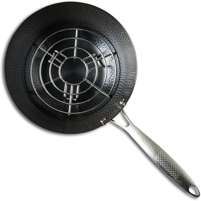 Milk Street 3-Piece 10.5-Inch Small Hammered Carbon Steel Wok