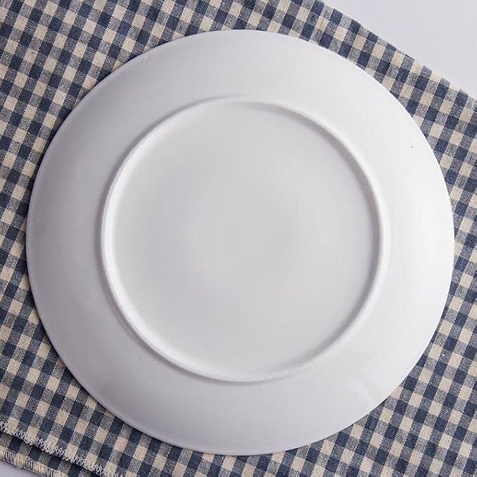 Porcelain Appetizer Plates Set of 3 Small 5 Inch White Dessert Salad Plates | Dinner Plates for Sides Snack Sauce Kitchen Ceramic Serving Dishes