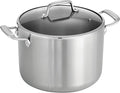 Tramontina Boston Tri-Ply Clad Stainless Steel 8-Quart Stock Pot with Lid | Induction-Ready Pasta Pot, Dishwasher-Safe, NSF-Certified