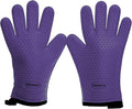 KITCHEN PERFECTION S Silicone Smoker BBQ Gloves - Heat Resistant Oven Mitts | Waterproof, 5-Finger Design For A Better Grip, for Pitmasters, Meat Smoking, Grilling, Cooking, Frying Turkey | Grill Gift