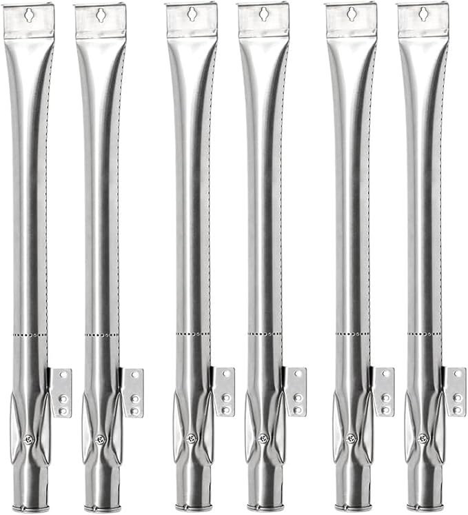Criditpid Grill Burner Tubes Replacement for Nexgrill 6 Burner 720-0898 720-0898A, Nexgrill 720-0888 720-0888N 720-0830H 720-0783E, Gas Grill Pipe Burners for Kenmore, Kitchen Aid, BBQ Pro.(6 Pack)