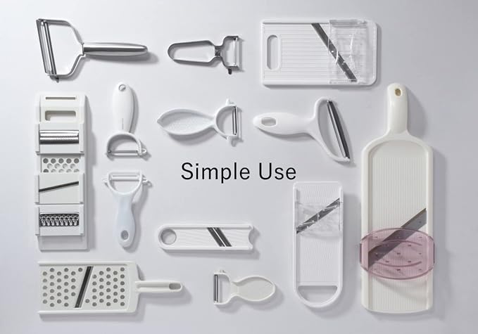 Pearl Metal Simple Use CC-1601 Peeler, Cabbage, Julienne Seration, Gizzard Blade, Stainless Steel, Dishwasher Safe, Made in Japan