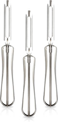Linden Sweden Original Jonas Vegetable Peelers for Kitchen - Made In Sweden - Carrot Peeler with Ergonomic Handle for Safety and Control - Dishwasher Safe Potato Peelers - 3-Pack - Stainless Steel