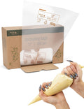 Bake Choice 12 Inch Piping Bags, 100PCS Thickened Disposable Pastry Bags | Anti Burst Icing Bags for Cream Frosting, Non-slip Frosting Bags, Cake & Cookie Decorating Supplies