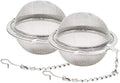 Fu Store 2pcs Stainless Steel Mesh Tea Ball 2.1 Inch Tea Strainers | Teas Infuser Strainer Filters for Teas