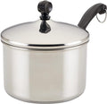 Farberware Classic Series Stainless Steel Sauce Pan with Lid, 2-Quart, Sauce Pans for the Kitchen, Silver
