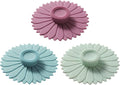 Sunflower Silicone Cup Covers (Set of 3),Multicolored Silicone Lids | Mug Covers for Mugs, Cups, Tea Pots,Flexible Mug Covers，Hot Cup Lids for Coffee & Tea