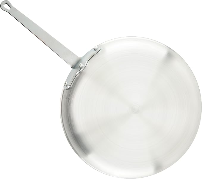 Winco Majestic 14.38" Non-Stick Frying Pan, 14 Inch, Black,Silver | Reinforced riveted handle, Great for Sauteing, Searing, Frying and Restaurant Kitchens