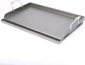 Utheer Cast Iron Griddle for Gas Grill, 25 x 16 Inch Flat Top Plate | Large cooking surface with removable handles, ideal for burgers, steaks, vegetables, camping and tailgating