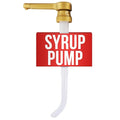 Sauce Pump Dispenser, 0.5oz, Compatible with Torani 64oz (Gold) | Syrup Pump for Coffee Bottle; Compatible with DaVinci (64oz), & Ghirardelli (87-90oz) Bottles; Adjustable Tube, Lockable