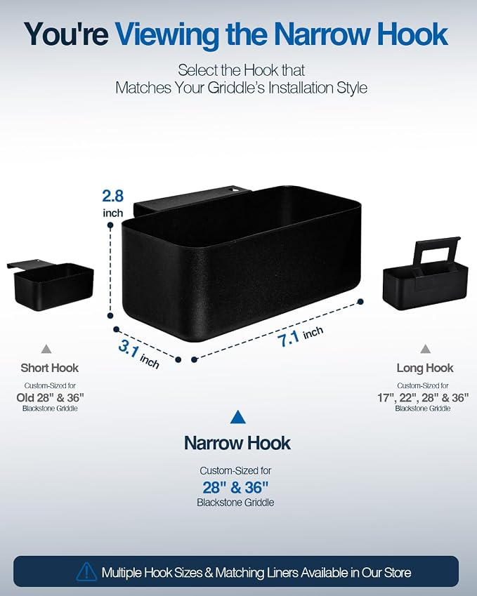 Blackstone Grease Cup, Grease Catcher, Drip Pan for 28 and 36 inch Blackstone Griddle