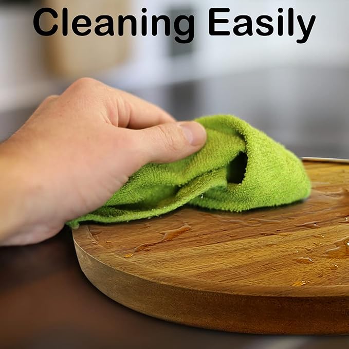 9" Acacia Wood Lazy Susan Organizer Kitchen Turntable for Cabinet Pantry Table Organization,2 Pack