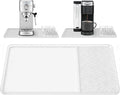 Silicone Coffee Mat with Raised Edges 19" x 12" – Waterproof Countertop Mat, Coffee Maker Pad, Espresso Machine Mat, Heat Resistant Dish Drying Mat