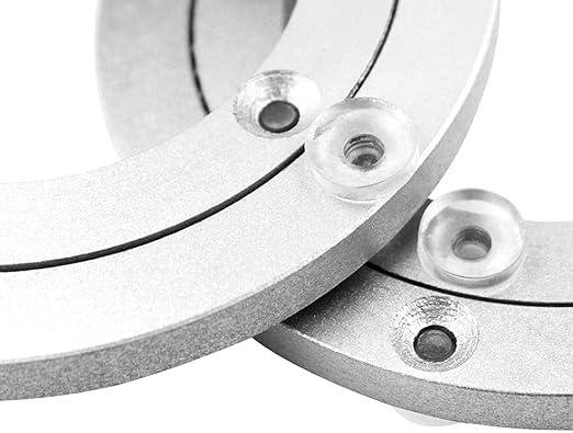 Aluminium Alloy Turntable Bearing, Heavy Duty Swivel Turntable Lazy Susan Rotating Bearing Turntable Round Dining Table Smooth Swivel Plate Hardware (250mm - 10inch)