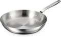 Tramontina Tempo Tri-Ply Base Stainless Steel 12-Inch Large Frying Pan | Induction-Ready Skillet, Oven-Safe, Dishwasher-Safe