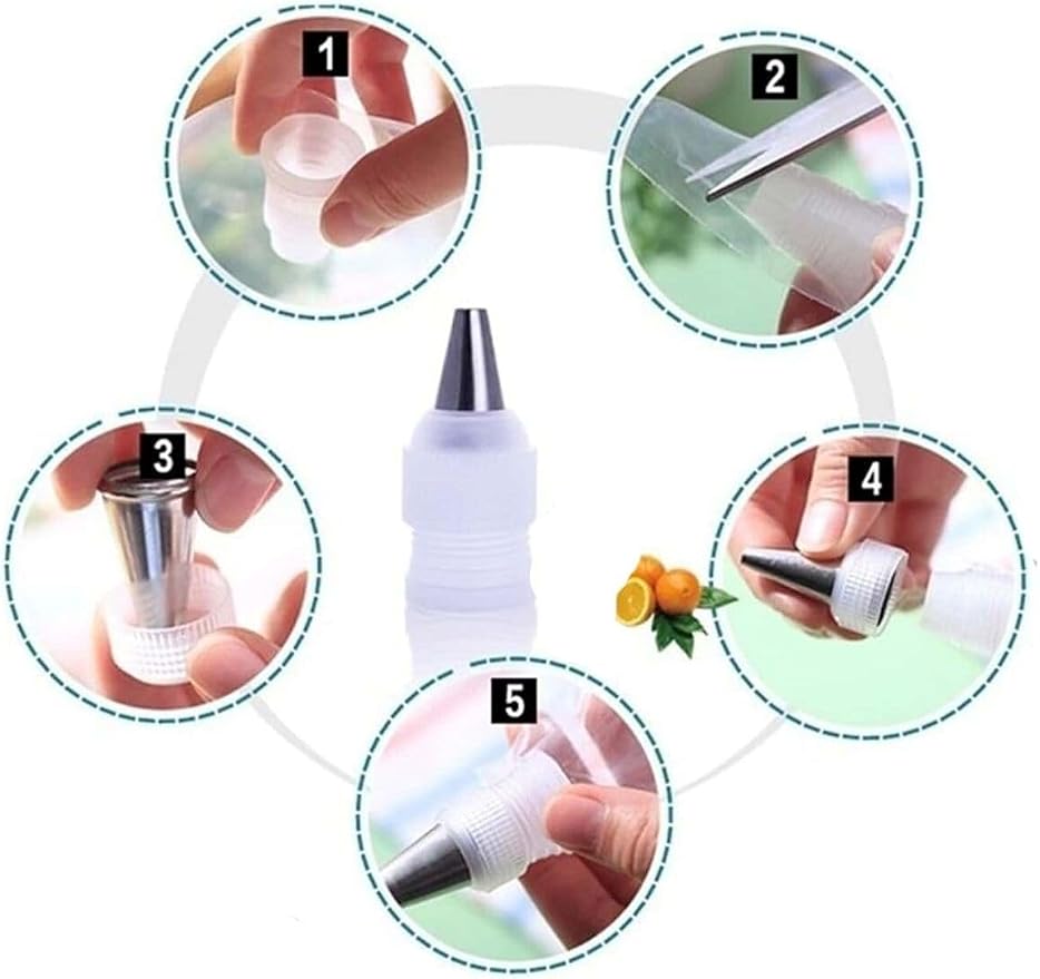 Standard Couplers for Piping Bags, 12 Pcs Icing Tip Couplers