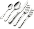 SIAKA 40-Piece Silverware Set, Stainless Steel Flatware Set Service for 8, Food Grade Cutlery Utensil Set for Home Restaurant, Include Knife Forks Spoons Set, Mirror Polished Dishwasher Safe