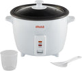 IMUSA 3 Cup Electric Ceramic Rice Cooker, White | For Rice Quinoa Oatmeal Stew, Compact for Dorms RVs Small Kitchens