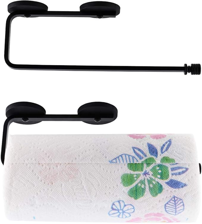 Magnetic Paper Towel Holder for Fridge, No Drill Rack for Kitchen, RV | Strong Magnetic Grip Holds Paper Towels Securely On Metal Surfaces. Fits Standard And Jumbo Rolls With Easy No Drill Setup.