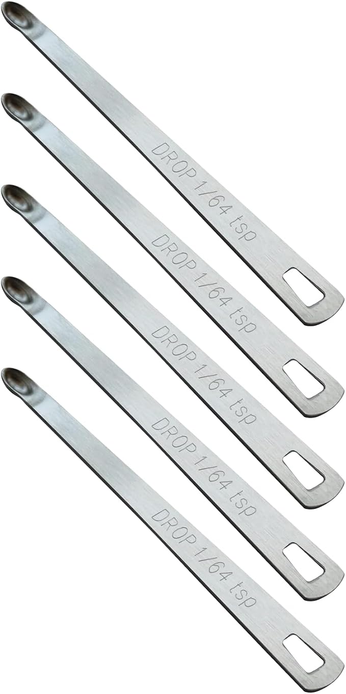 5PCS 1/64tsp(0.08ml) Mini Measuring Spoon, Small Teaspoon for Tiny Amounts | High Precision, Food-Grade, ‌Rust-Free, Dishwasher-Safe, Easy-Read Markings, Multi-Purpose, Sturdy & Durable
