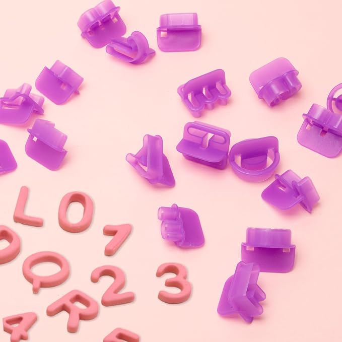 40 Pcs Alphabet Cookie Cutters, Fondant Letter Cutters, Number Cookie Cutters, Alphabet Cake Stamp Tool Set, Plastic Letter Cookie Cutters, Letter Cutters for Cake Decorating, Biscuit DIY Baking