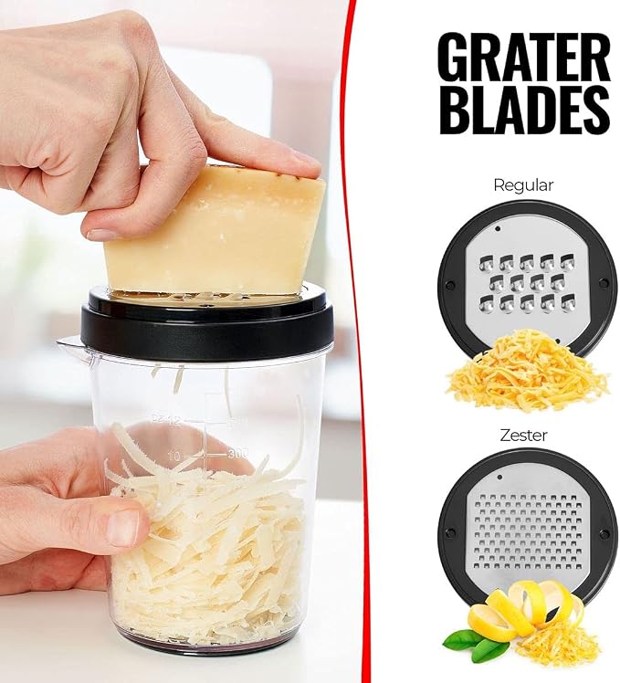 Fullstar Vegetable Spiralizer & Slicer, Veggie Noodle Maker Kitchen Gadget | 8 in 1 Compact Vegetable Slicer & Zucchini Noodle Maker with Sharp Stainless Steel Blades & A Safety First Design