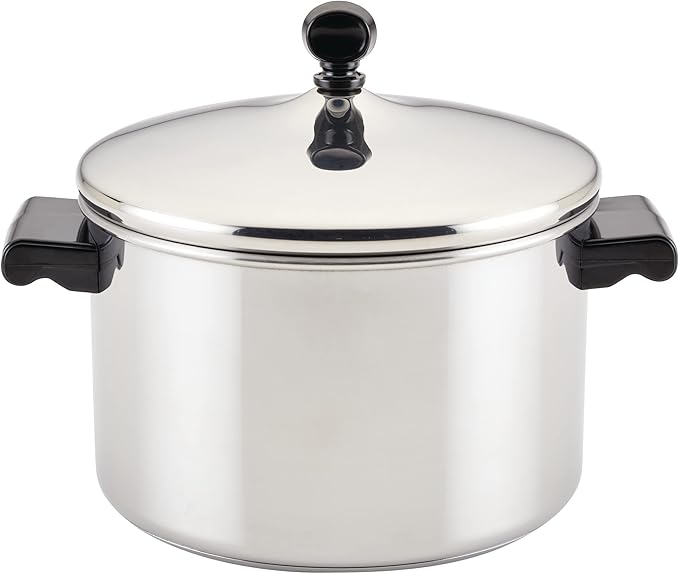 Farberware Classic Series Stainless Steel Sauce Pot with Lid, 4-Quart Cookware, Silver