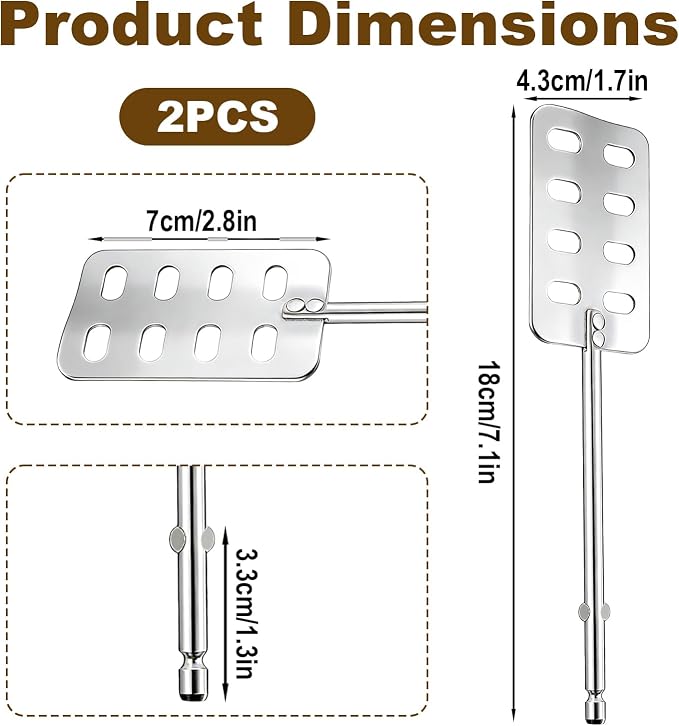 2pcs Hand Mixer Butter Churner Churn Maker Compatible with Hamilton Beach | 304 Stainless Steel Hand Mixer Attachments Replacement Parts Accessories Beaters Turner for Cooking and Baking