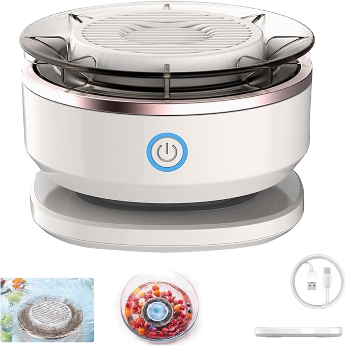 Fruit and Vegetable Washing Machine | Wireless Charging Produce Cleaner with Hydroxyl Water Ion Technology