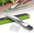 Shred Silk The Knife, 2026 Upgrade Stainless Steel Green Onion Knife Food Speedy Chopper, Kitchen Vegetable Cutter Household Multifunctional Food Slicer (A-1Pcs)