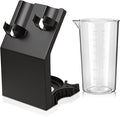 Immersion Blender Holder with PP Cup, Stick Blender Storage Rack | Includes storage holder and reusable PP mixing cup, allowing blending and storage in one convenient set