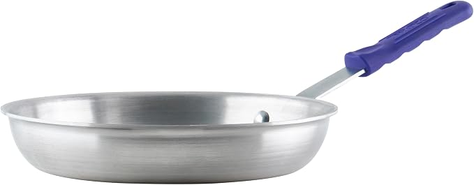 Winco 10" Natural Induction Aluminum Fry Pan | Induction compatible, Stay cool handle, Great for Sauteing, Searing, Frying and Restaurant Kitchens