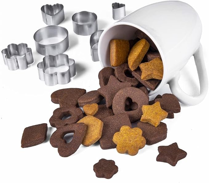 Mini Cookie Cutters Set with Box, QtoiKce 30Pcs Small Stainless Steel Flower Square Heart Round Star Triangle Oval Shapes Cookie Cutters, Mini Polymer Clay Cutters for Kids