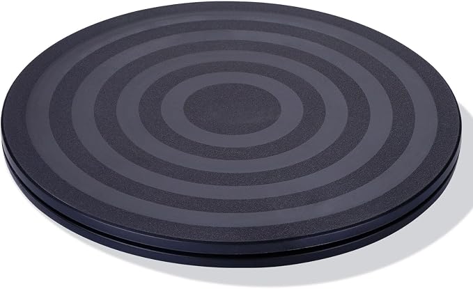 Eichzer 8 Inch Lazy Susan Turntable Organizer, Heavy Duty Swivel Stand | Steel Ball Bearings, 360 Degree Smooth Rotation, Multi Use for Model, Plants, Crafts, TV, Monitor & Laptop Display