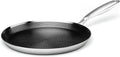 Innerwell 12 Inch Nonstick Crepe Pan, Stainless Steel Pancake Pan-Silver | Honeycomb coating, PFOA-free.Compatible with All Stoves,Stay-Cool Handles.Oven Safe&Dishwasher Safe