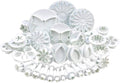 33 Pcs Fondant Cake Cookie Plunger Cutter Sugarcraft Plunger Mold | Flower Leaf Butterfly Heart Shape Decorating Mold DIY Tools